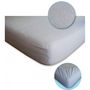 Voir la diapositive 4 : COTON PUR Lot de 2 Protèges matelas imperméable, absorbant et anti-acariens 140 x 190 cm