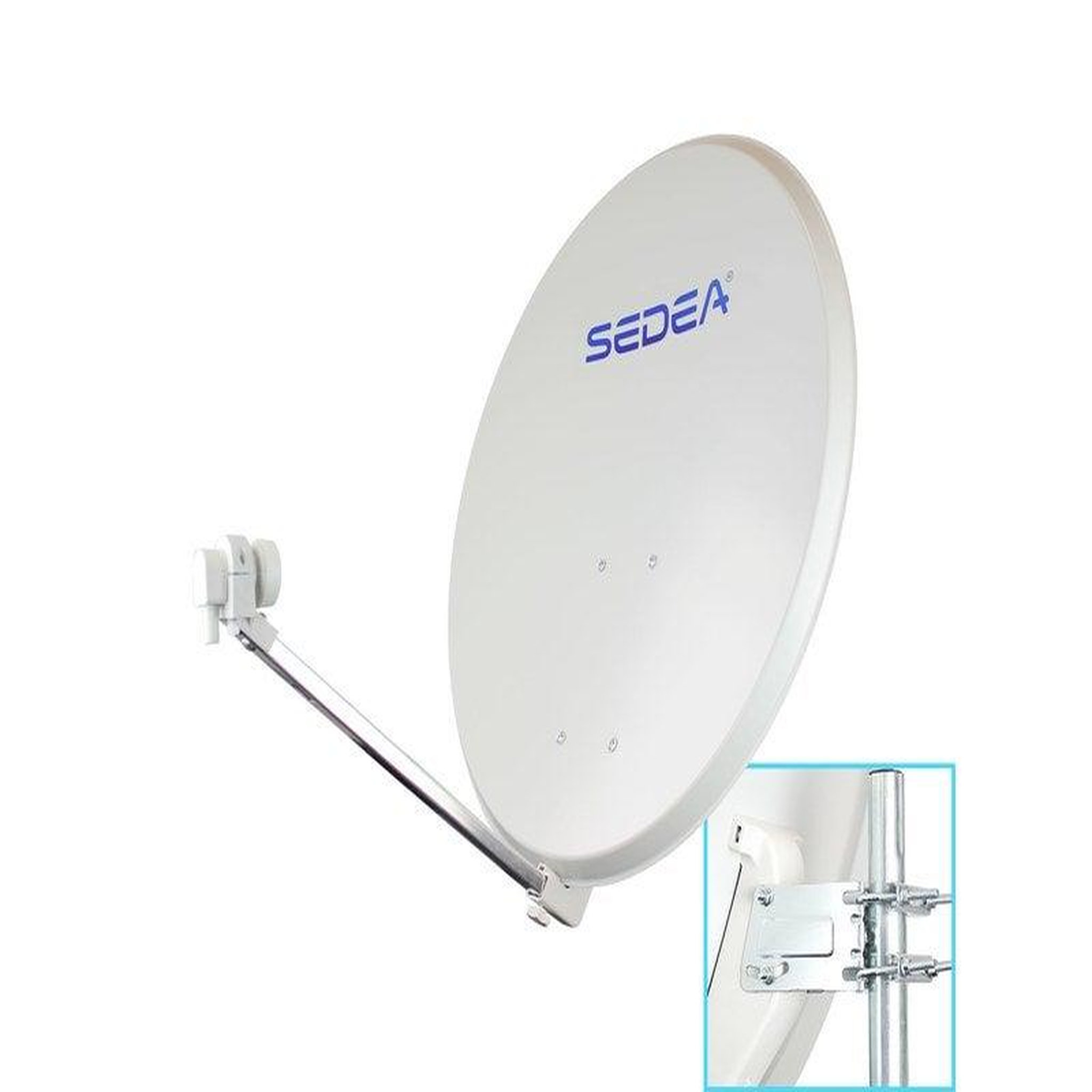 Sedea Parabole acier électrozingué Quick 85cm+Lnb
