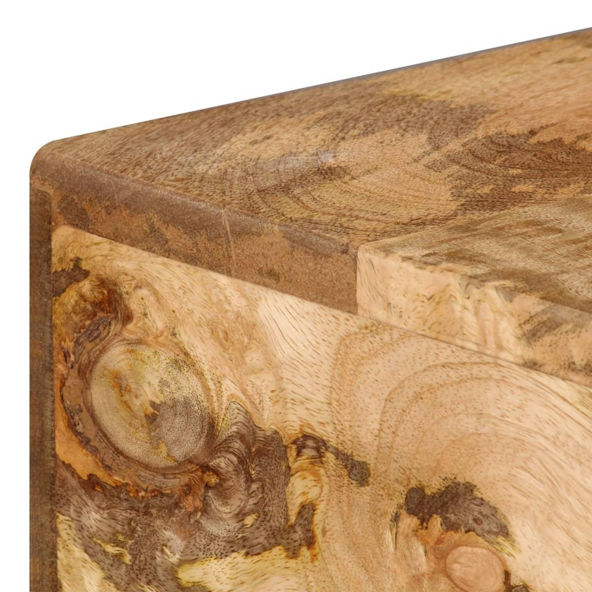 Voir la diapositive 5 : VIDAXL Bureau avec tiroirs Bois solide de manguier 110x50x76 cm