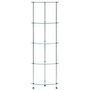 Voir la diapositive 3 : VIDAXL Etagere 5 niveaux Transparent 30x30x130 cm Verre trempe