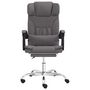 Voir la diapositive 3 : VIDAXL Fauteuil de massage inclinable de bureau Gris Similicuir