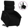 Voir la diapositive 2 : VIDAXL Fauteuil inclinable noir tissu