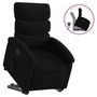 Voir la diapositive 2 : VIDAXL Fauteuil inclinable noir tissu