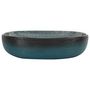 Voir la diapositive 3 : VIDAXL Vasque a poser turquoise ovale 59x40x14 cm ceramique