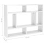 Voir la diapositive 6 : VIDAXL Etagere murale Blanc brillant 75x16x55 cm Bois d'ingenierie