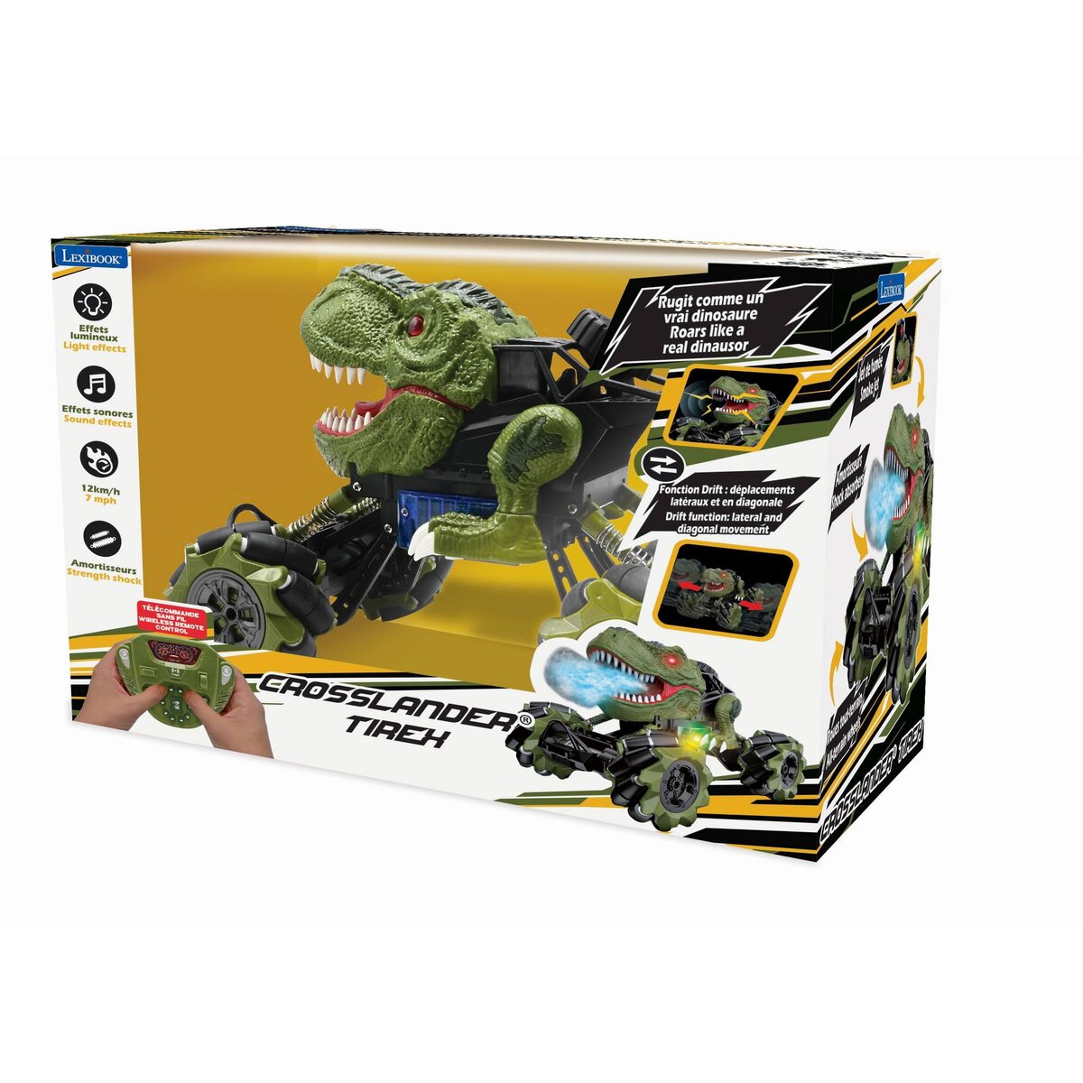 Lexibook CROSSLANDER Tirex, dérapage multidirectionnel