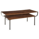 ATMOSPHERA Table basse courbé en manguier - H. 50 cm