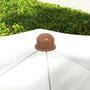 Voir la diapositive 4 : OUTSUNNY Parasol droit de plage jardin style bohème à franges UV40+ crème