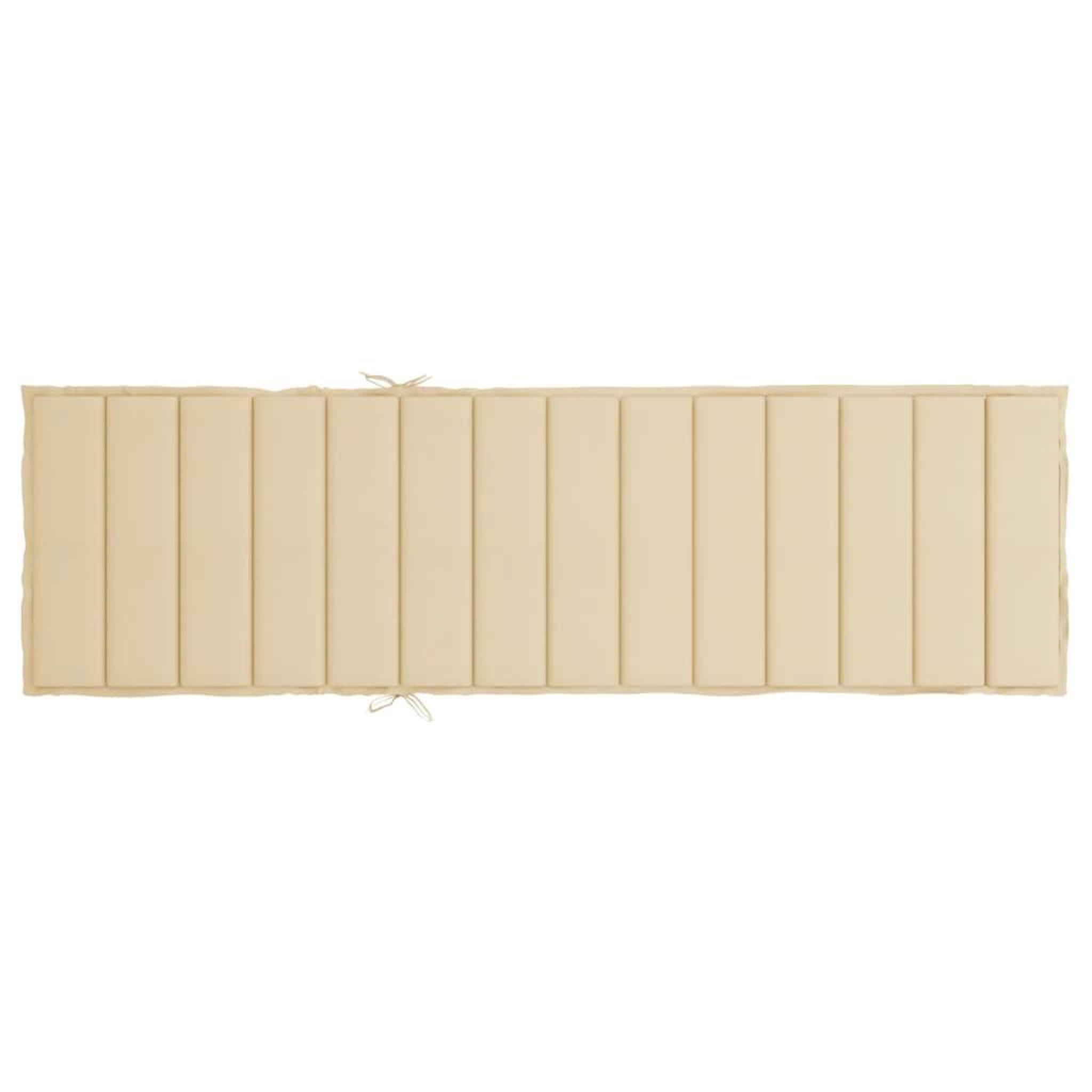 Voir la diapositive 5 : VIDAXL Coussin de chaise longue beige 200x70x3 cm tissu oxford