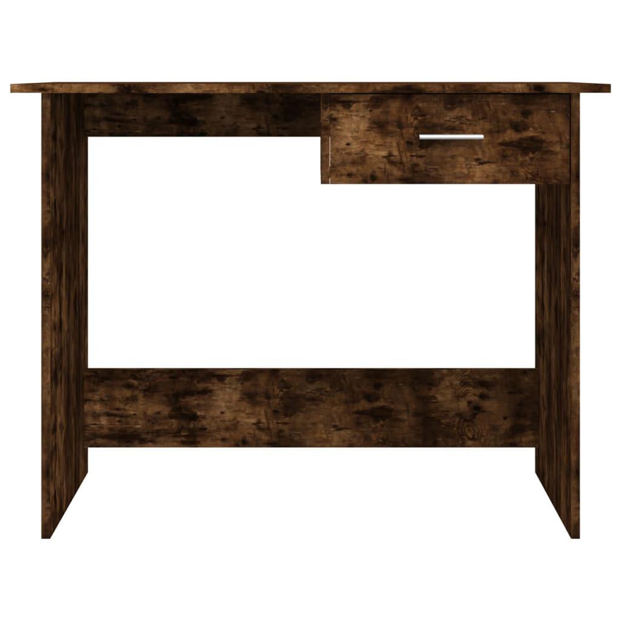 Voir la diapositive 4 : VIDAXL Bureau Chene fume 100x50x76 cm Bois d'ingenierie