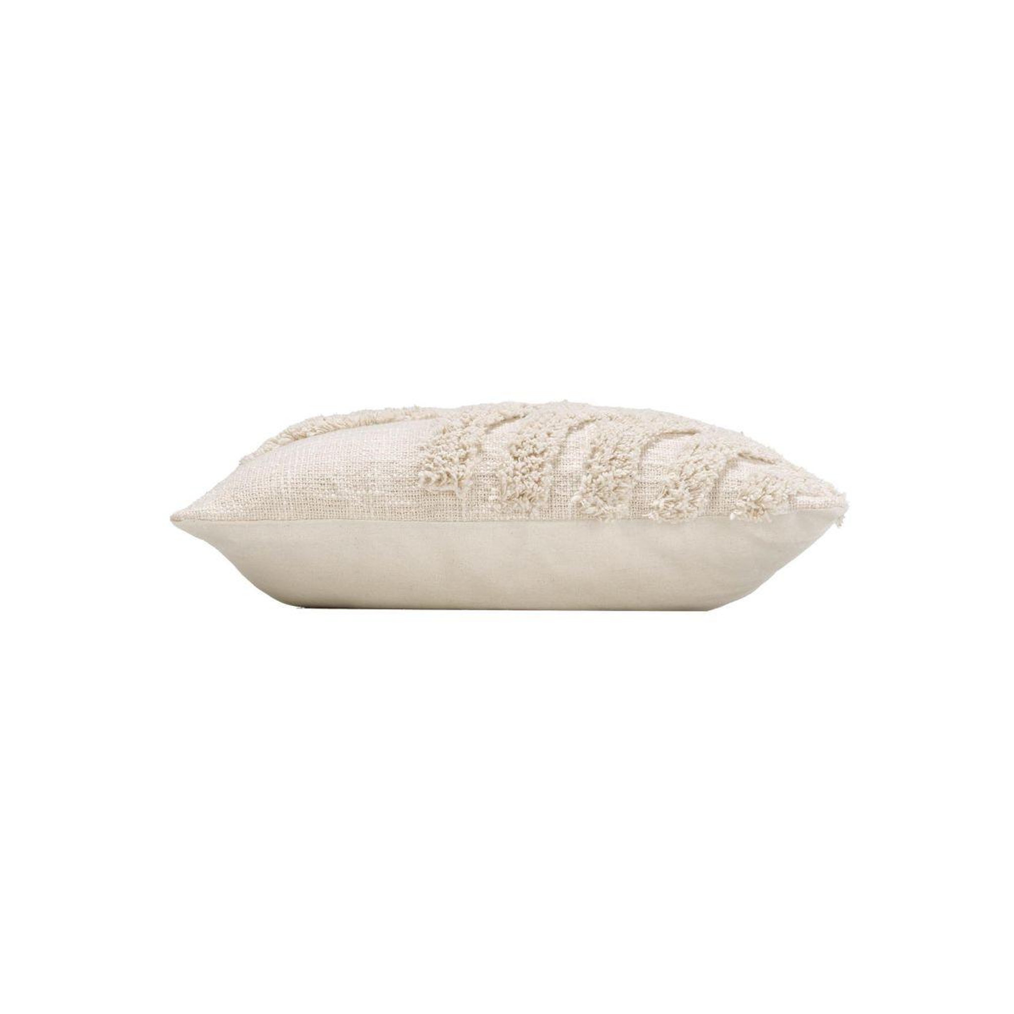 Voir la diapositive 2 : Douceur d'Intérieur Housse de coussin tuftée  silio  40x40cm naturel