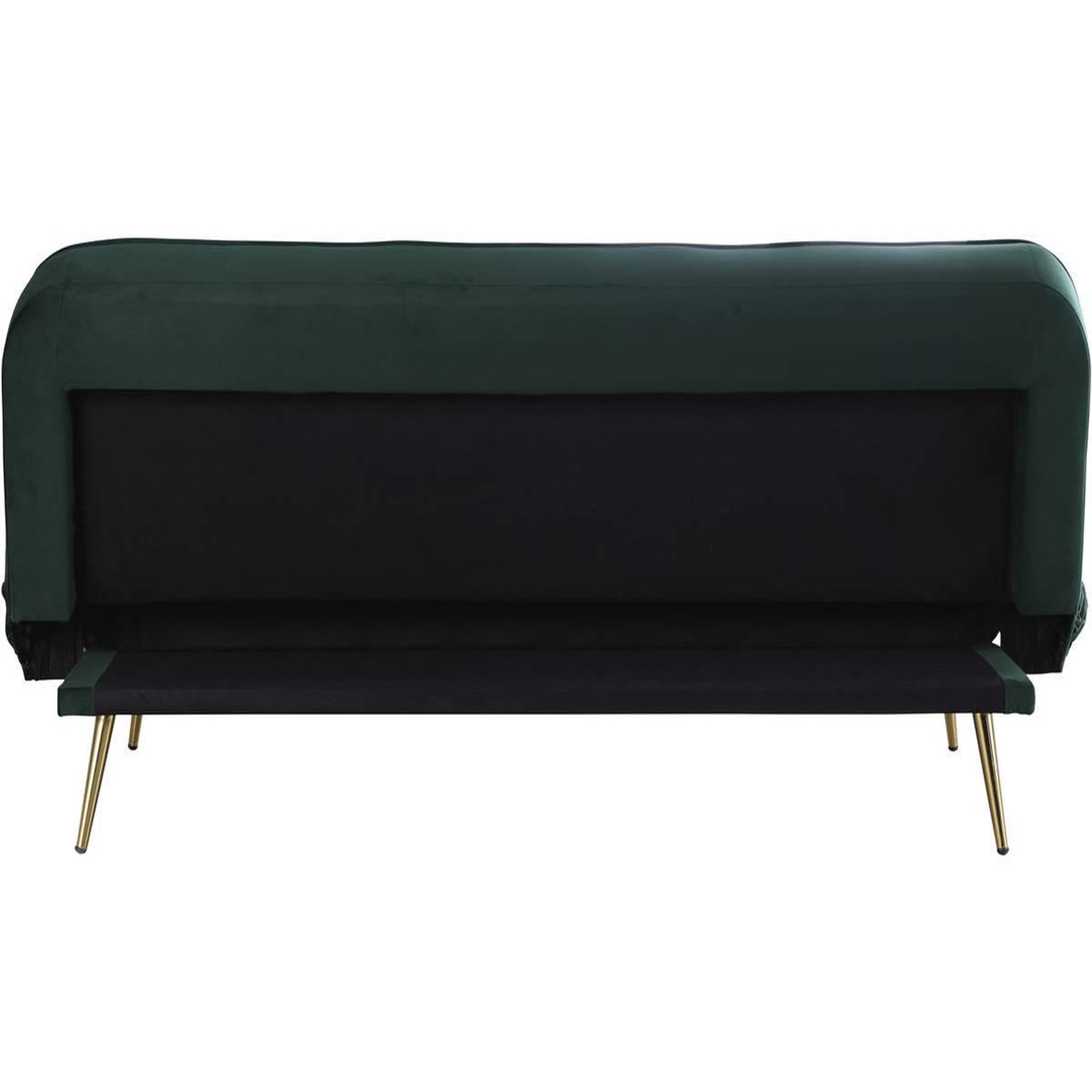 Voir la diapositive 5 : Habitat et Jardin Canapé clic clac velours  james  - 180 x  83 x 75 cm - 3 places - vert foncé.