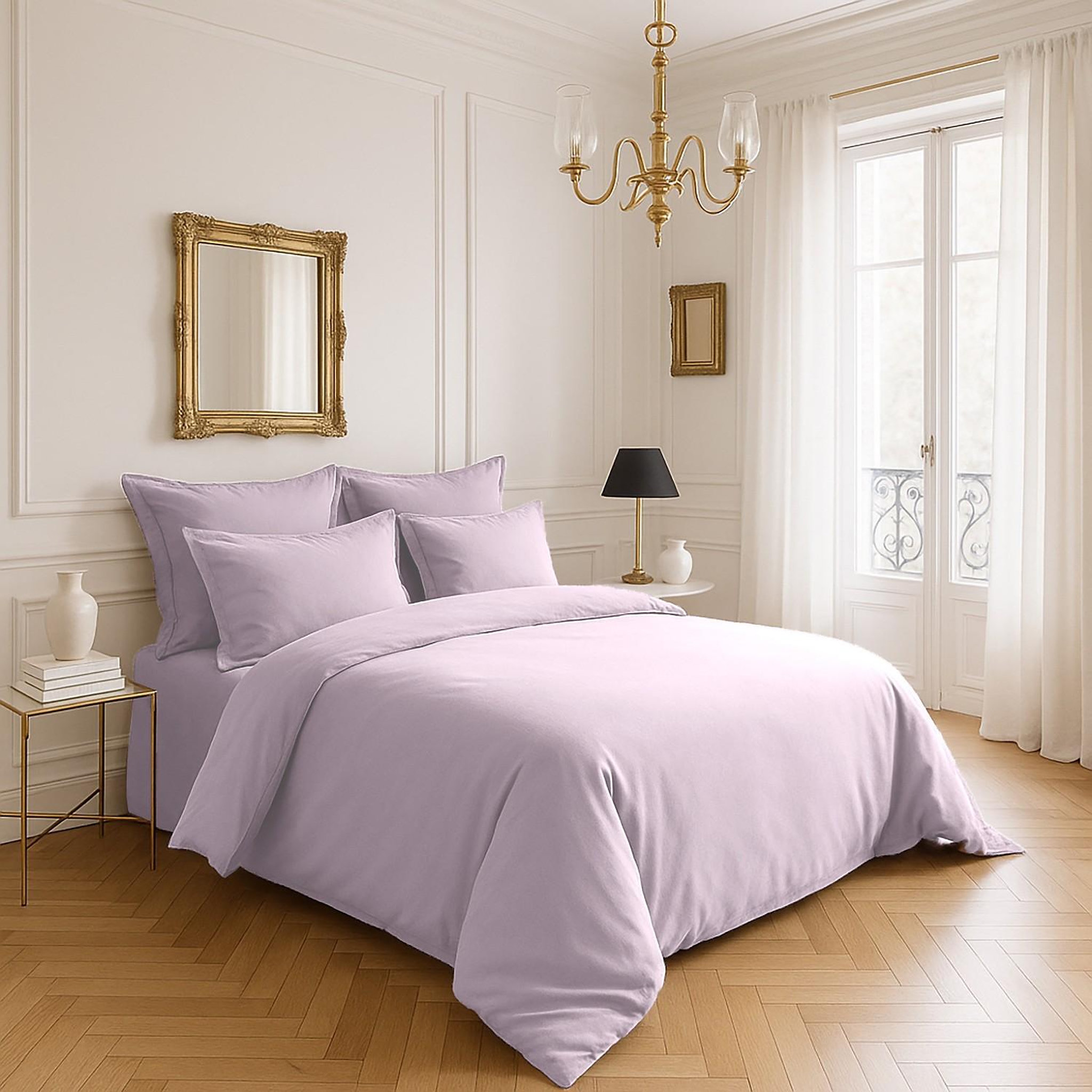 Voir la diapositive 2 : BATON ROUGE Taie d'oreiller 100% satin de coton 105 fils