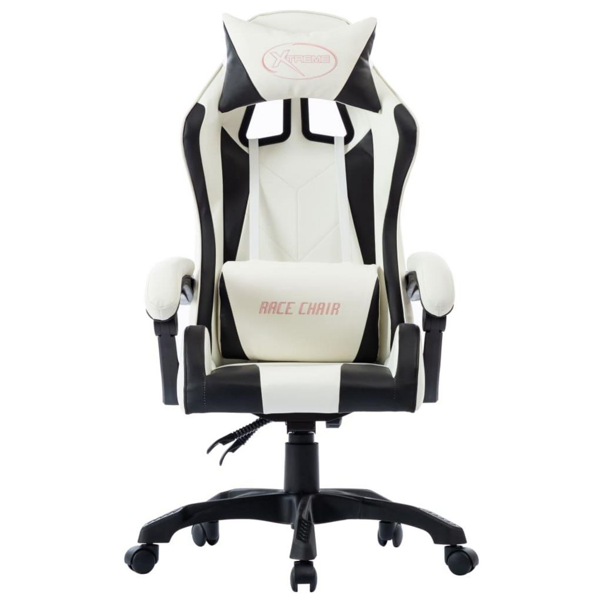 VIDAXL Fauteuil de jeux video Blanc Similicuir