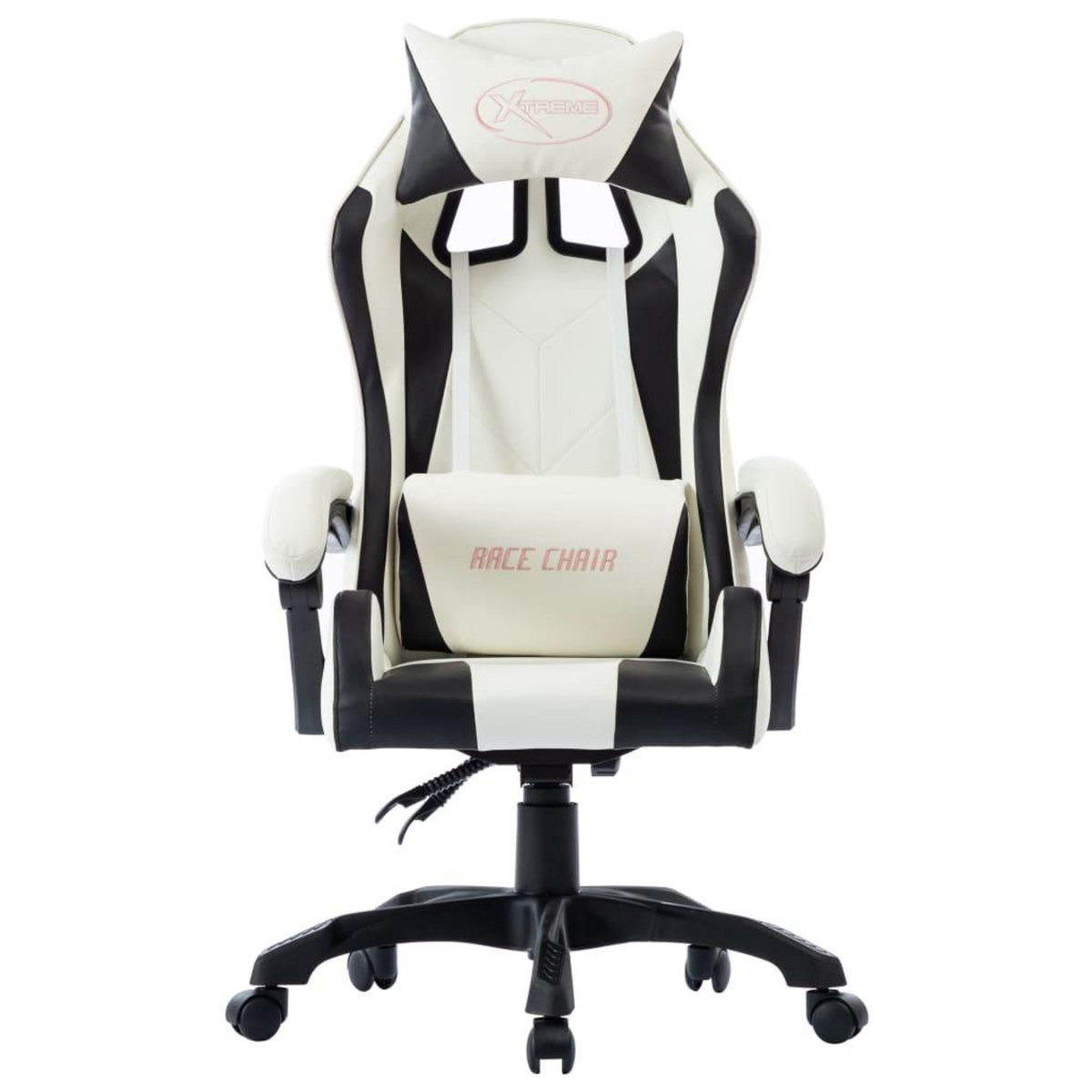 VIDAXL Fauteuil de jeux video Blanc Similicuir