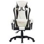 Voir la diapositive 2 : VIDAXL Fauteuil de jeux video Blanc Similicuir