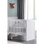 Voir la diapositive 2 : Vipack Lit bébé 60x120 Sommier inclus Erik - Blanc