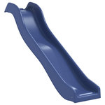 VIDAXL Toboggan de jeu bleu 174x38 cm polypropylene