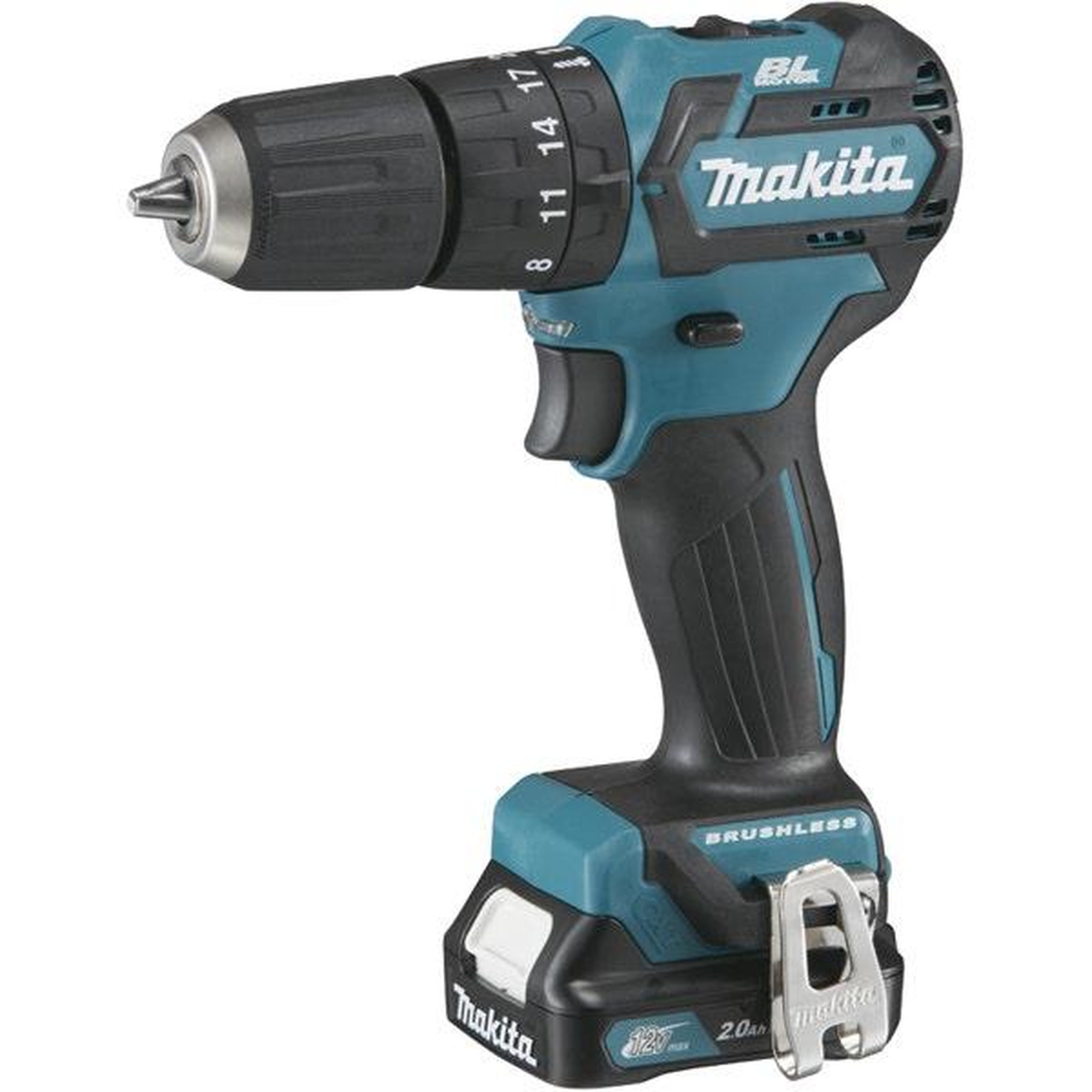 MAKITA Perceuse visseuse à percussion 12v cxt li-ion 2 ah ø 10 mm