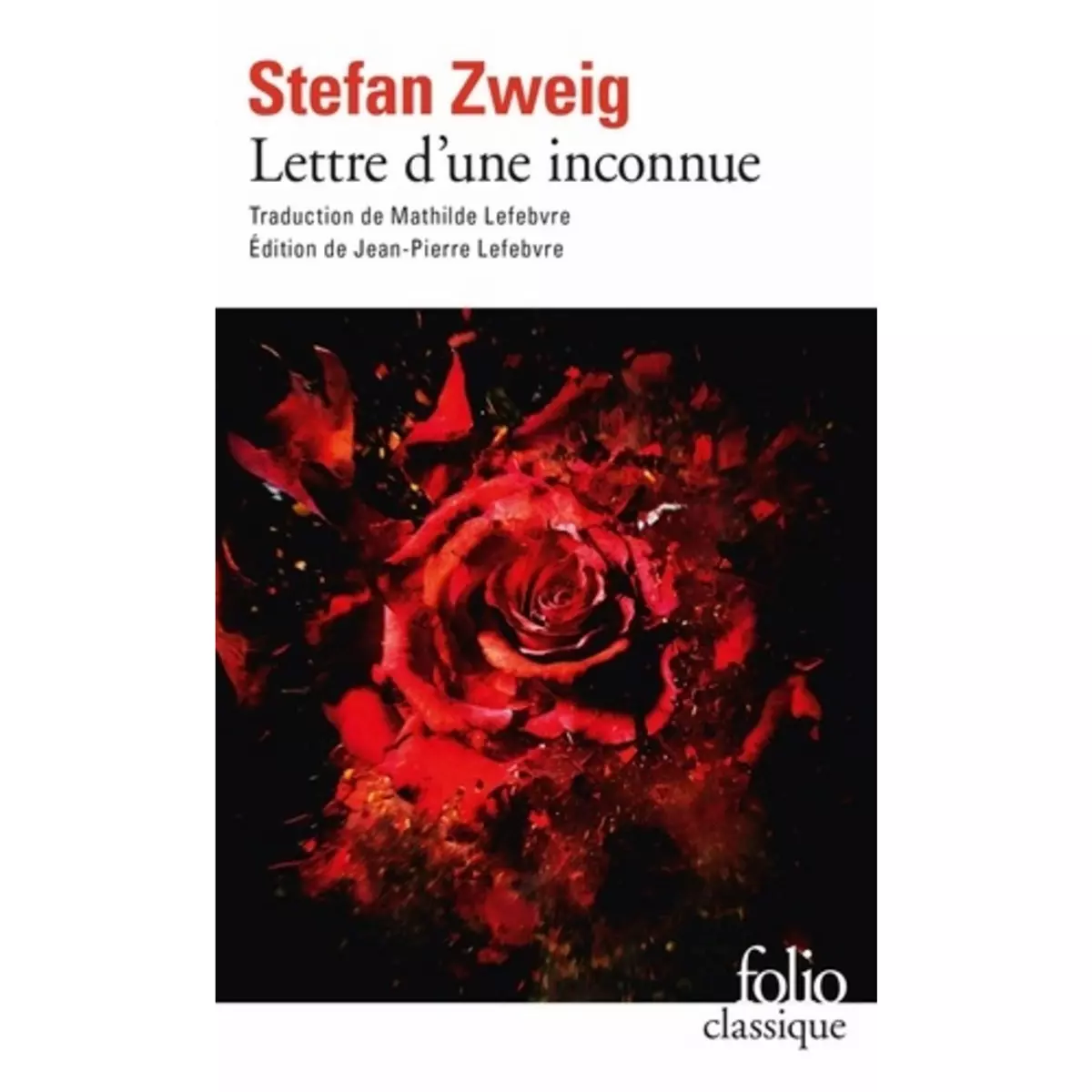  LETTRE D'UNE INCONNUE, Zweig Stefan