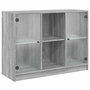Voir la diapositive 2 : VIDAXL Buffet sonoma gris 102x37x75,5 cm bois d'ingenierie