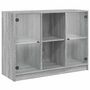 Voir la diapositive 2 : VIDAXL Buffet sonoma gris 102x37x75,5 cm bois d'ingenierie