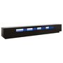 Voir la diapositive 2 : VIDAXL Meuble TV avec lumieres LED Noir 300x35x40 cm