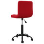 Voir la diapositive 5 : VIDAXL Chaise pivotante de bureau Rouge bordeaux Velours
