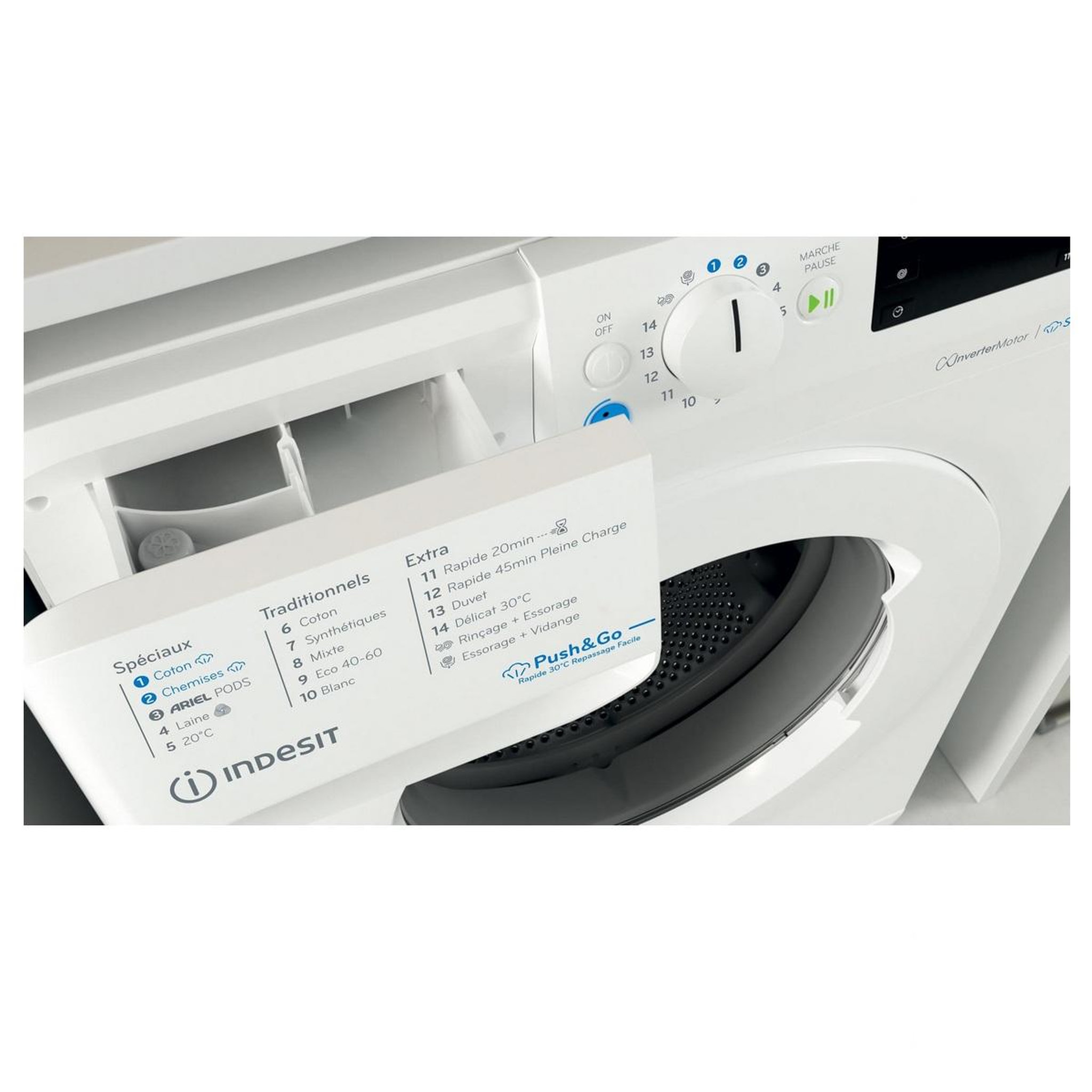 Voir la diapositive 6 : Indesit Lave-linge frontal 8kg 1200 tours/min - bwe8127xwvfr