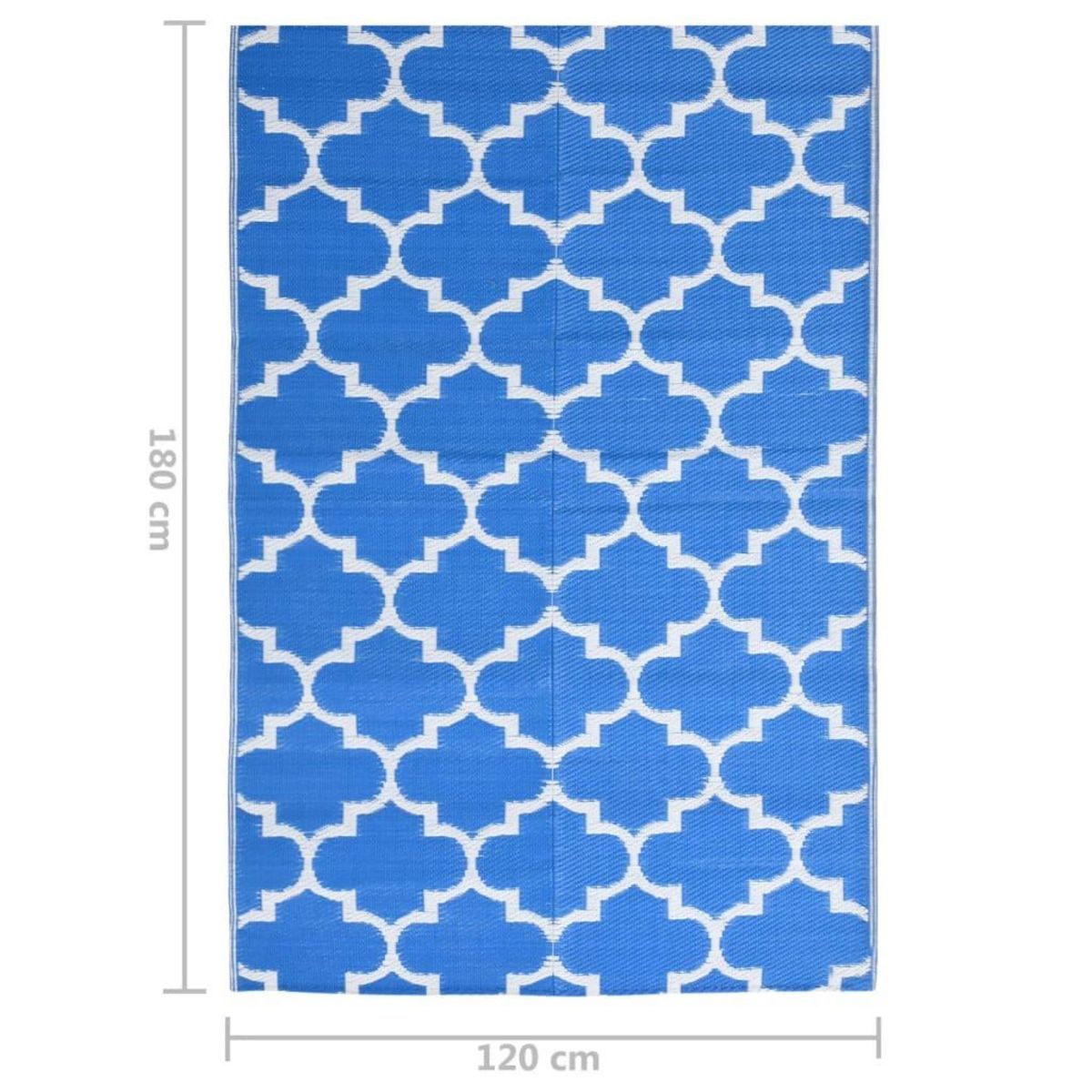 VIDAXL Tapis d'exterieur ARAKIL Noir 120x180 cm PP