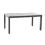 Table de jardin 150X90cm aluminium gris anthracite VITTAL