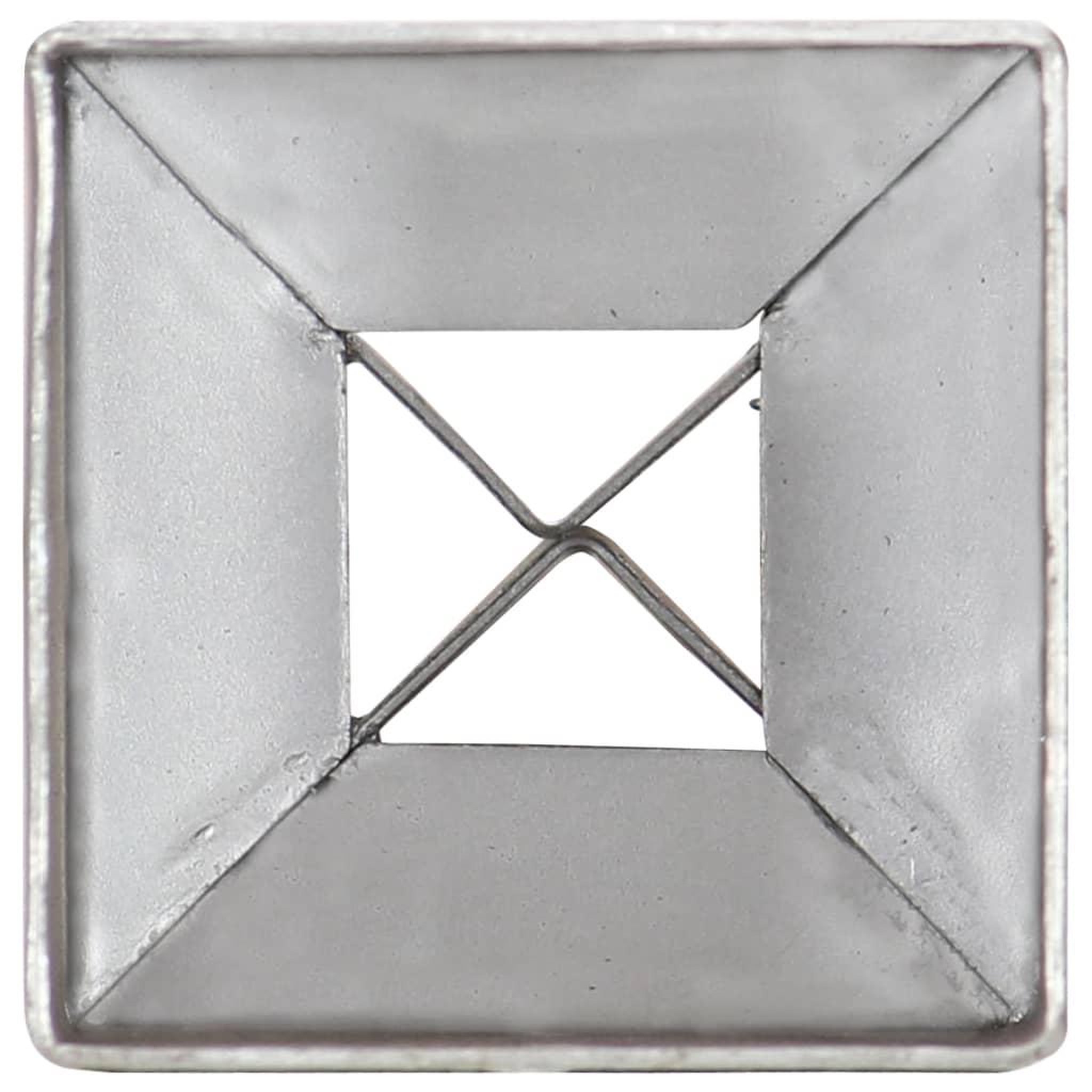 Voir la diapositive 5 : VIDAXL Piquets au sol 6 pcs Argente 7x7x75 cm Acier galvanise