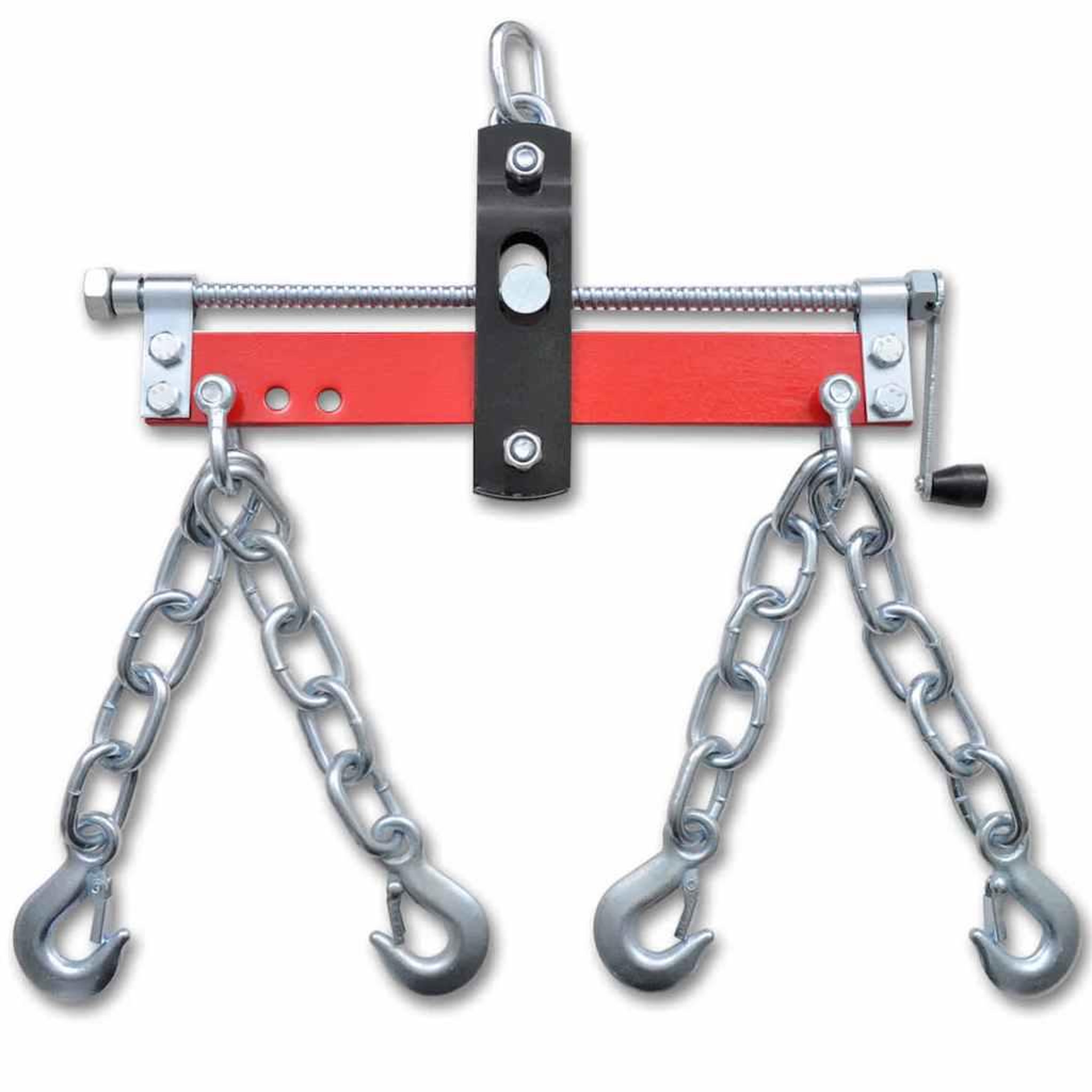 Voir la diapositive 2 : VIDAXL Outil de levage avec manivelle pour moteurs 900 kg