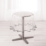 Voir la diapositive 1 : Paris Prix Nappe Ronde Cristal  Garden  180cm Transparent & Gris