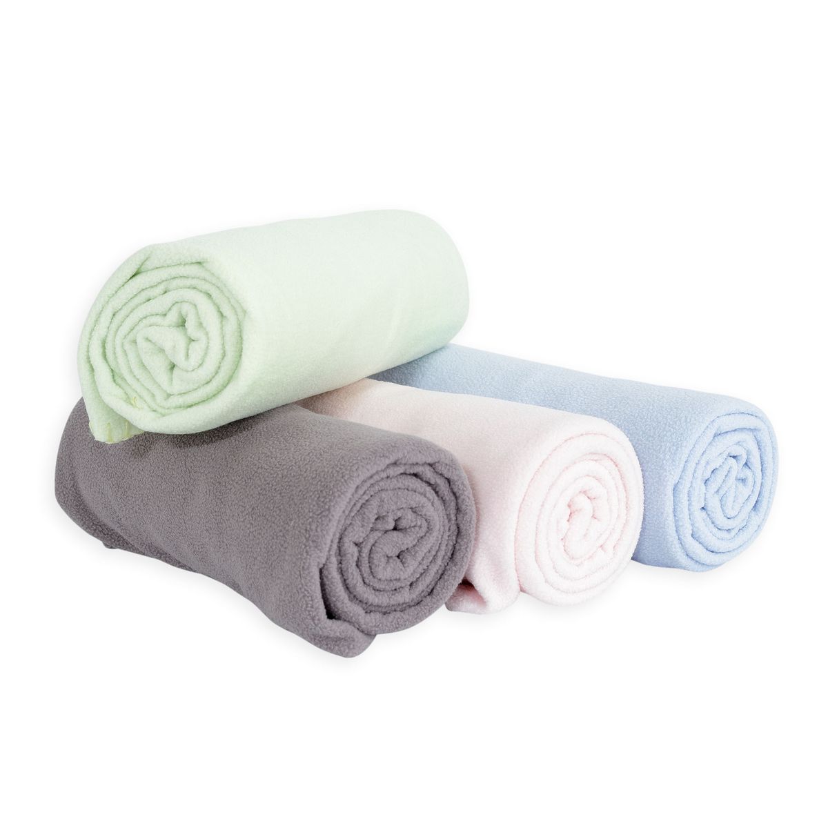 AUCHAN BABY Couverture polaire unie 100x150 cm