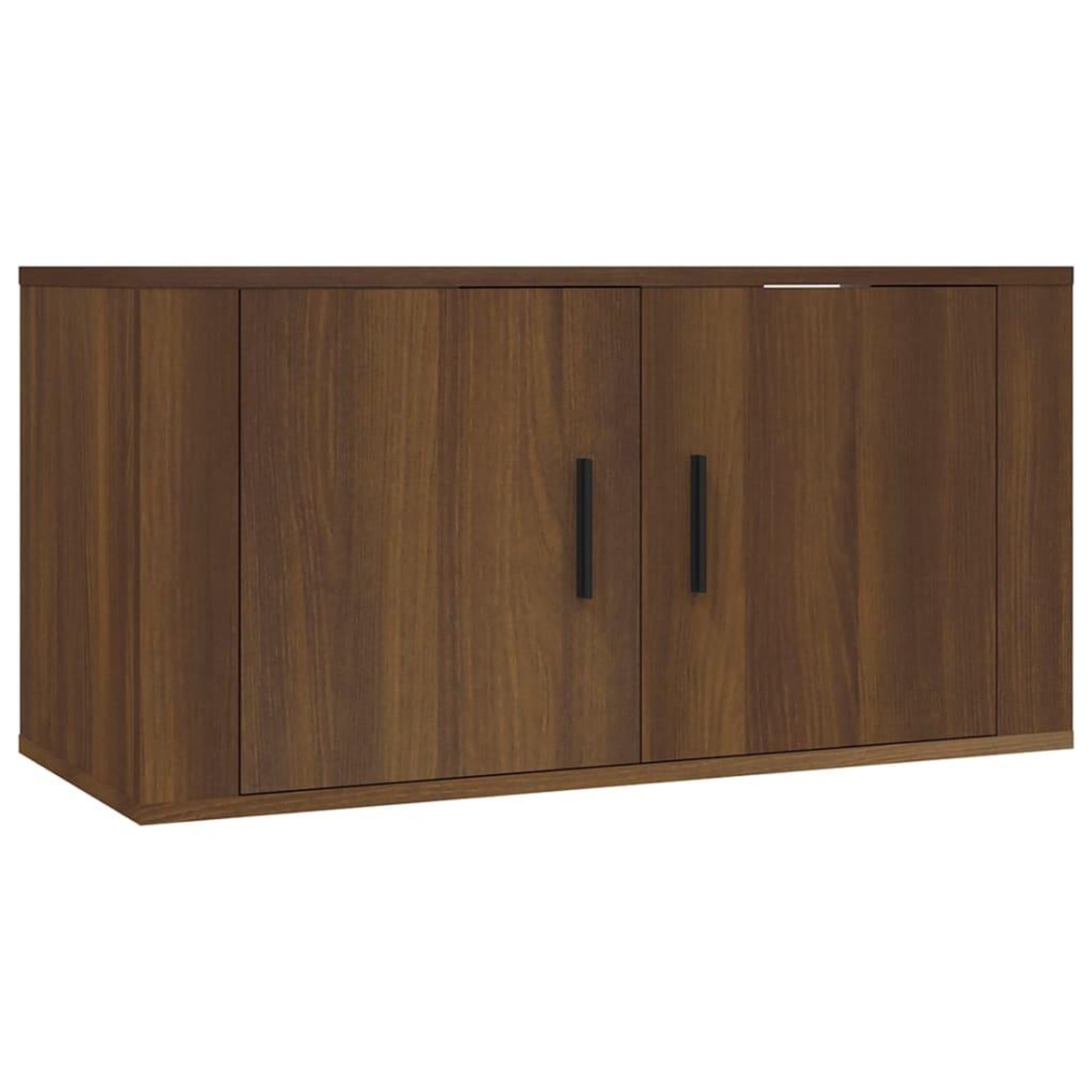 Voir la diapositive 2 : VIDAXL Meuble TV mural Chene marron 80x34,5x40 cm