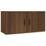 Voir la diapositive 2 : VIDAXL Meuble TV mural Chene marron 80x34,5x40 cm
