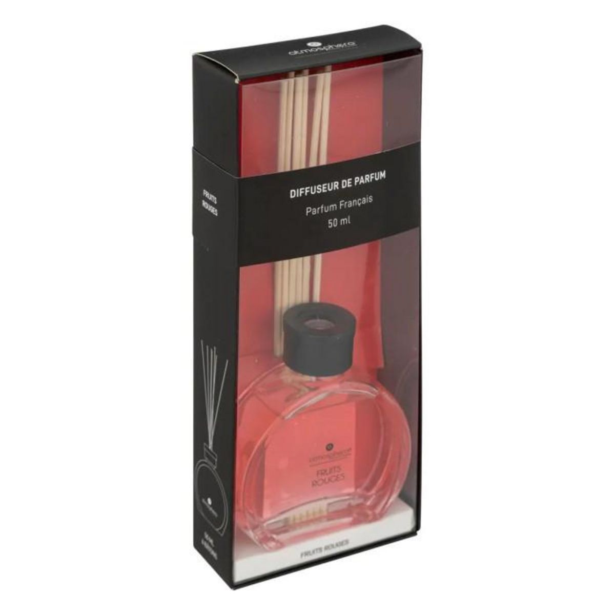 COMPTOIR DE LA BOUGIE Diffuseur de Parfum & 6 Bâtonnets  Haly  50ml Fruits Rouges