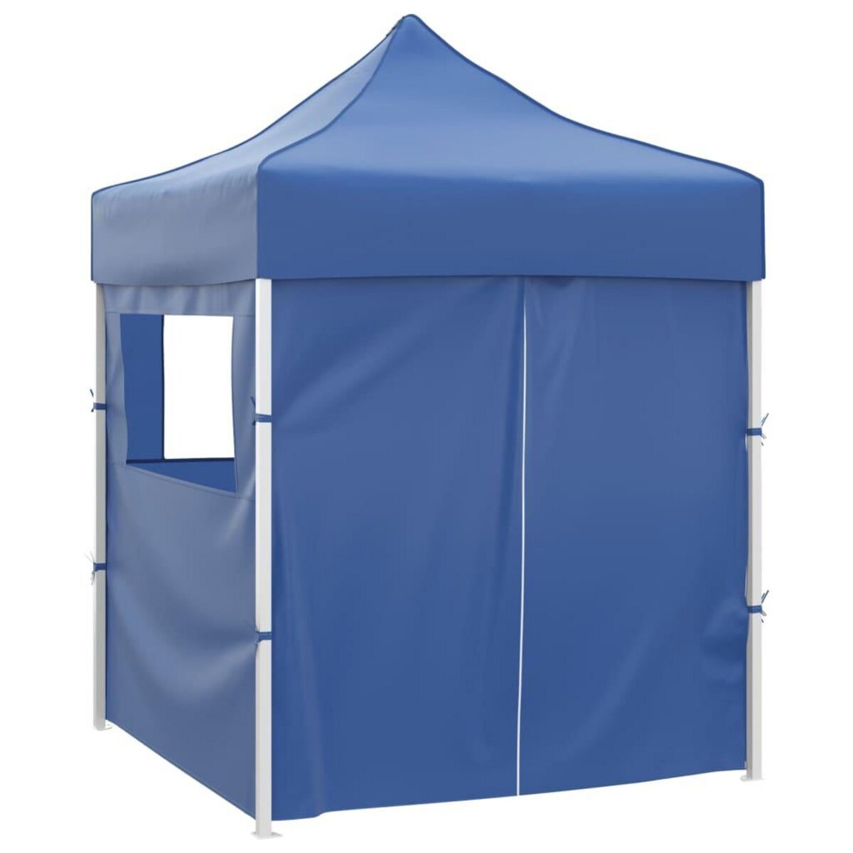 VIDAXL Tente de reception pliable avec 4 parois 2x2 m Acier Bleu