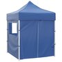 Voir la diapositive 3 : VIDAXL Tente de reception pliable avec 4 parois 2x2 m Acier Bleu