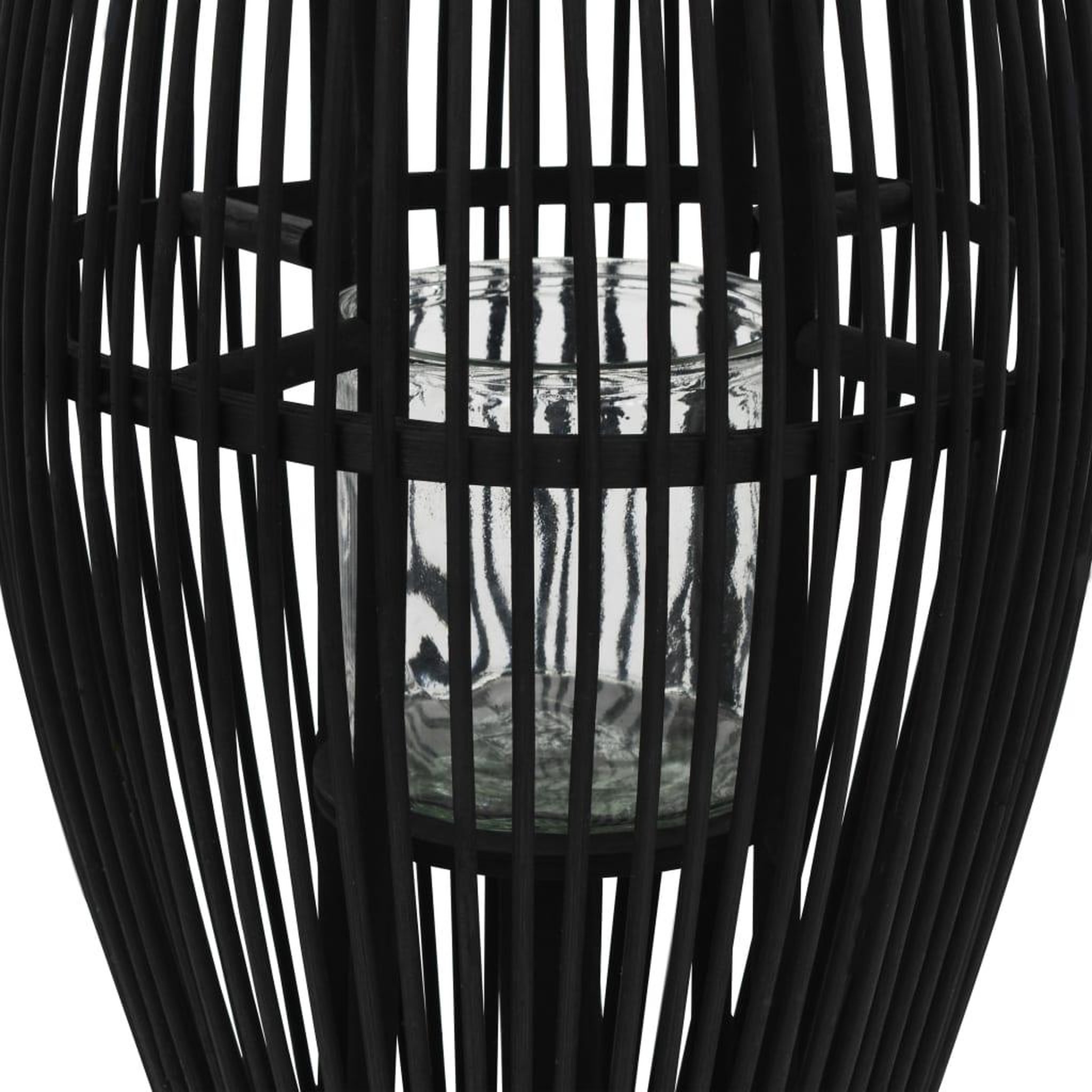 Voir la diapositive 2 : VIDAXL Bougeoir suspendu Bambou Noir 60 cm