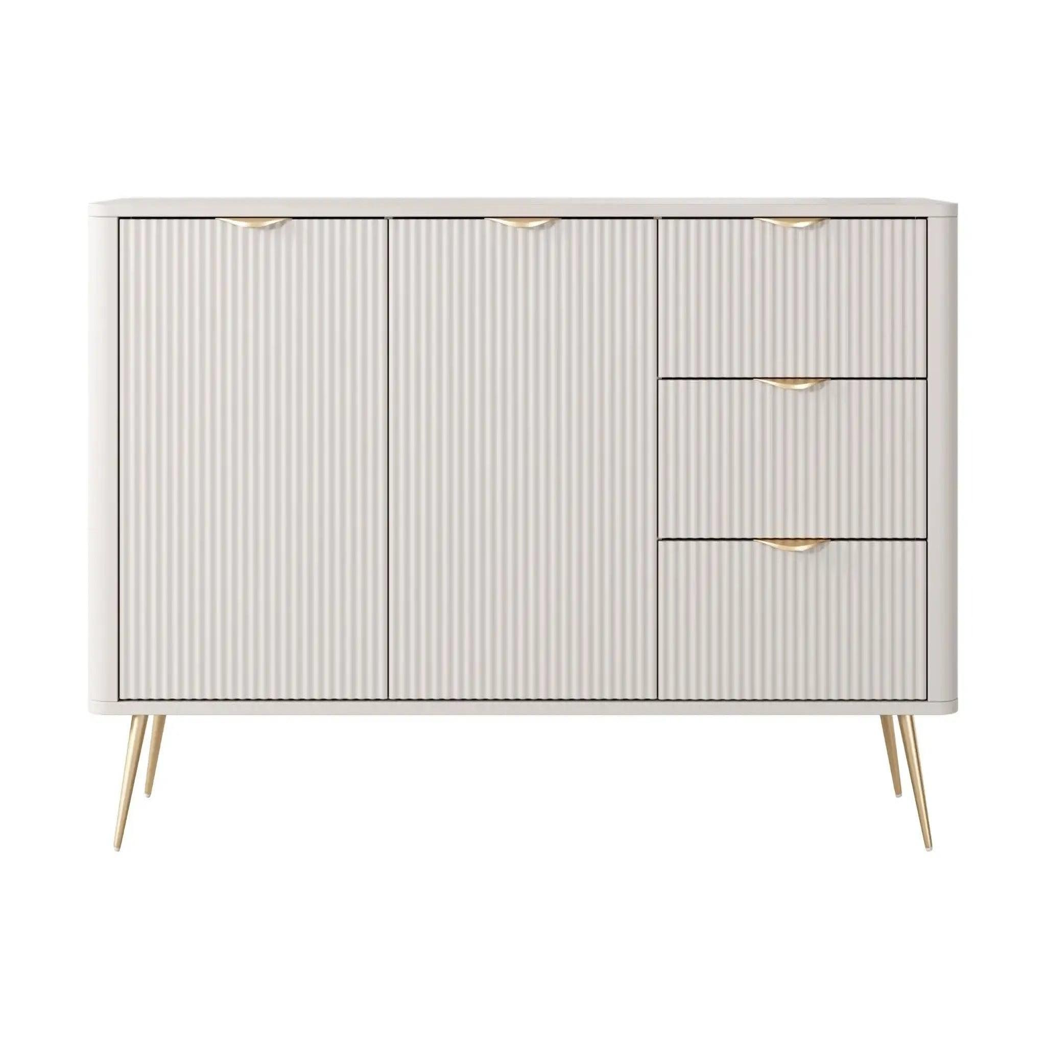 Voir la diapositive 1 : CASANOVA PARIS Joudy - buffet 2 portes 163cmeffet rainuré