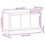 Voir la diapositive 6 : VIDAXL Buffet vieux bois 102x35x55 cm bois d'ingenierie