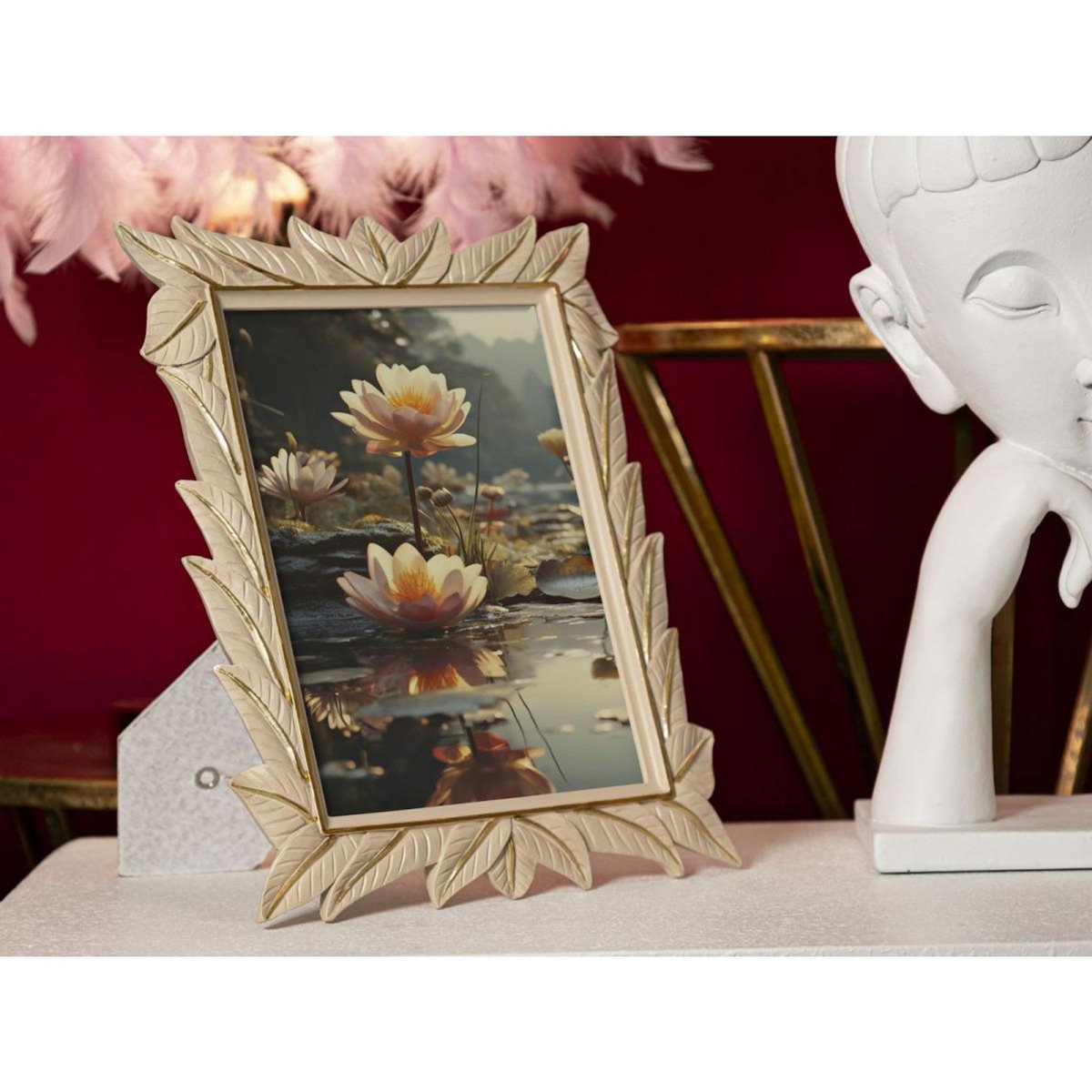 Paris Prix Cadre Photo Déco  Leaffy  15x20cm Crème