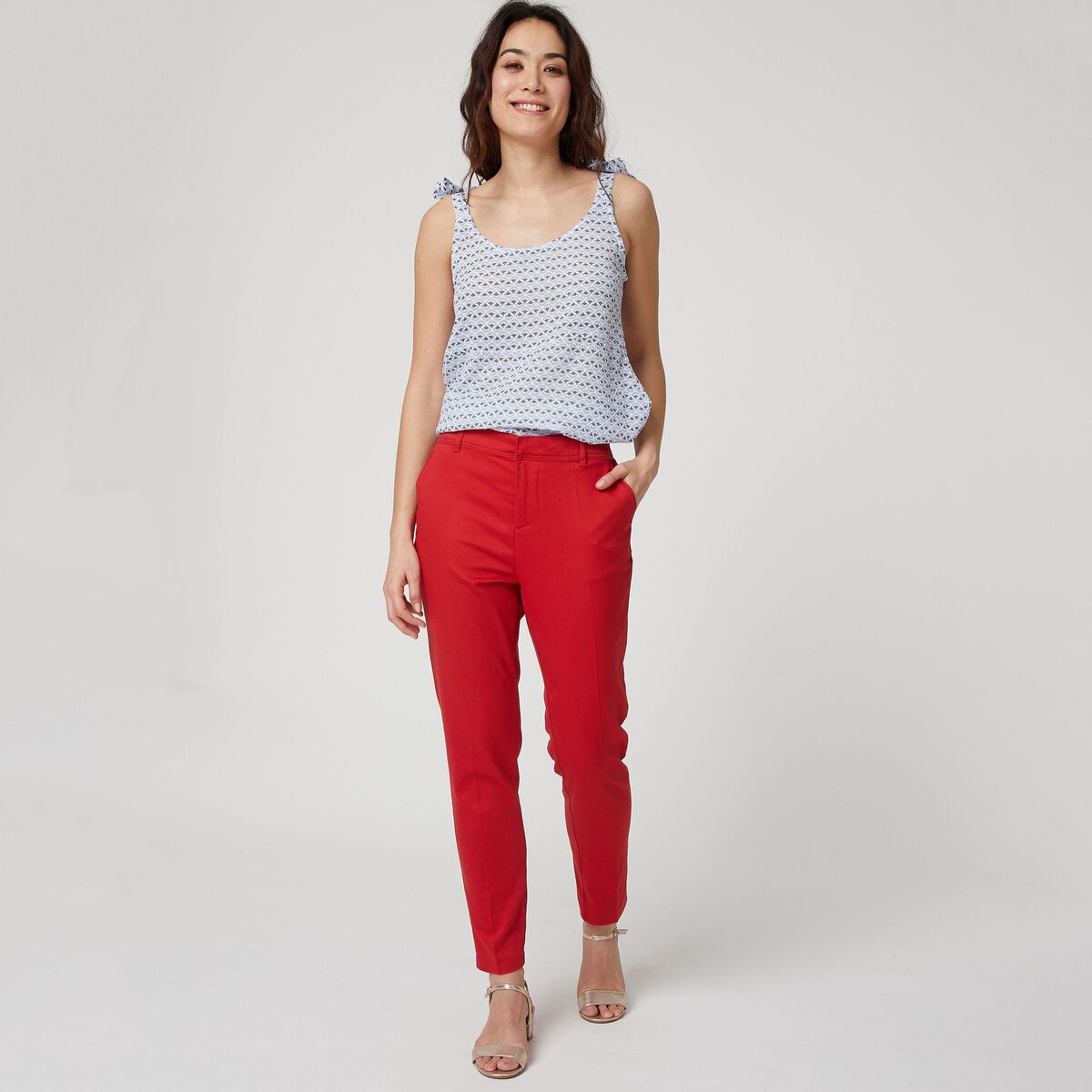 IN EXTENSO Pantalon femme Rouge taille 44