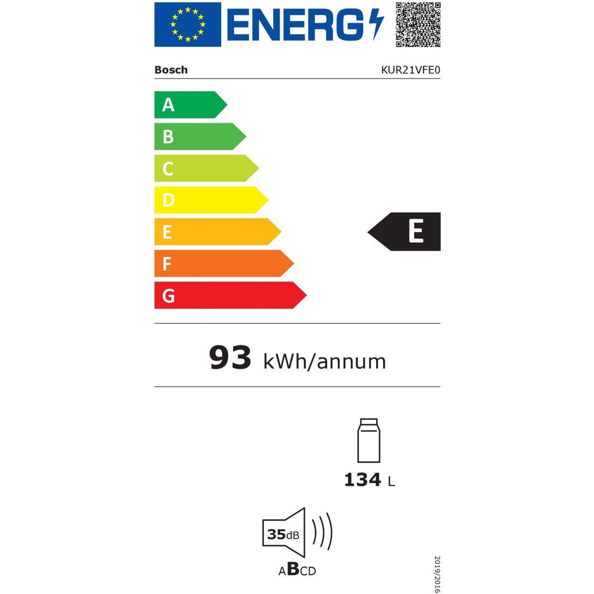 Voir la diapositive 6 : BOSCH Réfrigérateur top encastrable KUR21VFE0