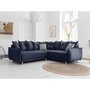 Voir la diapositive 1 : BEST MOBILIER Lena - canapé d'angle convertible - avec coffre - style scandinave - 5 places - droit