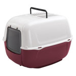 Ferplast Maison de toilette - bac a litiere pour chat PRIMA - Plastique - Filtre a charbon a actif anti odeur - FERPLAST