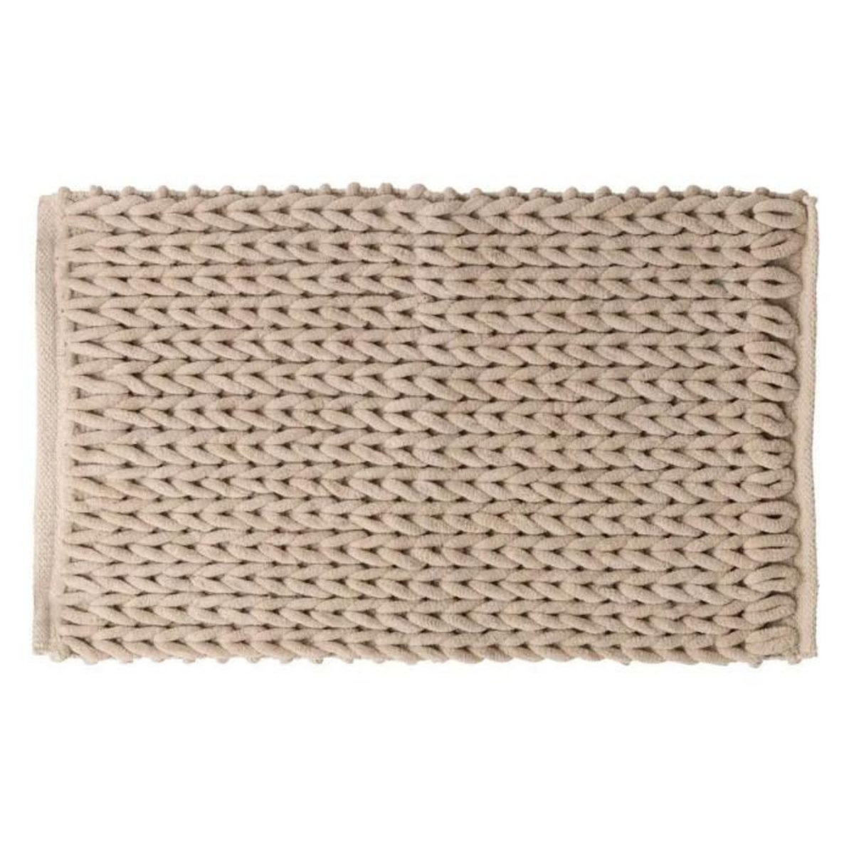 FIVE Tapis Salle de Bain  Tissé Épais  50x75cm Naturel