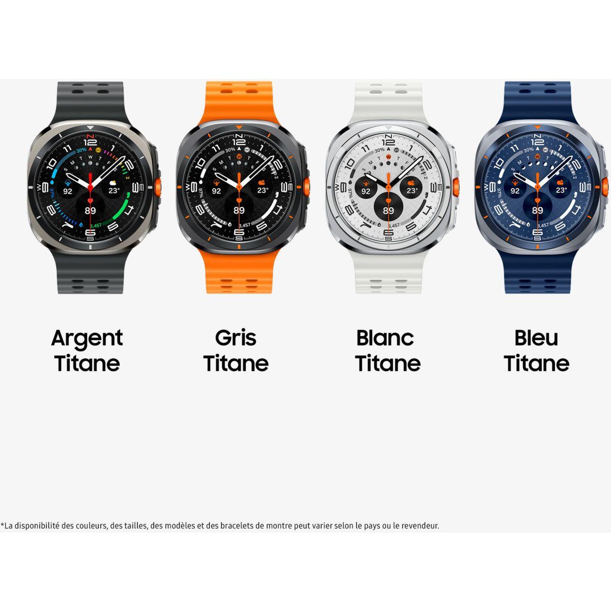 Voir la diapositive 2 : Samsung Montre connectée galaxy watch ultra 2025 gris titane